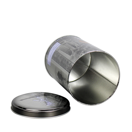 round tin can for food packaging
